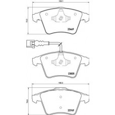 P 85 149 BREMBO Комплект гальмівних колодок дисковий гальм