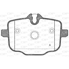 BPA1433.00 OPEN PARTS Комплект гальмівних колодок дисковий гальм