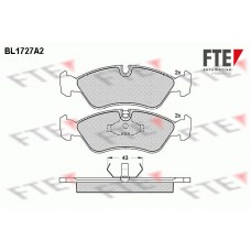 BL1727A2 FTE Комплект гальмівних колодок дисковий гальм