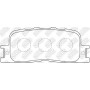 PN1458 NiBK Комплект гальмівних колодок дисковий гальм