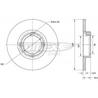 TX 70-33 TOMEX Brakes Гальмівний диск