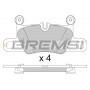 BP3832 BREMSI Комплект гальмівних колодок дисковий гальм