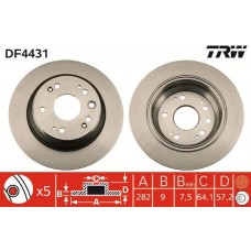 DF4431 TRW Гальмівний диск