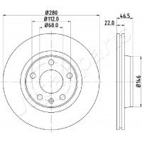 DI-0911 JAPANPARTS Гальмівний диск