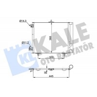 358440 KALE OTO RADYATÖR Конденсатор кондиціонера