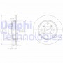 BG3062 DELPHI Гальмівний диск
