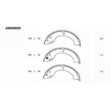 J3505033 NIPPARTS Комплект гальмівних колодок