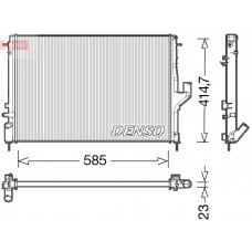 DRM37001 DENSO Радіатор охолодження двигуна