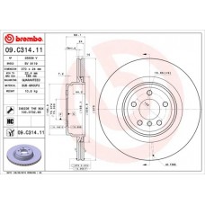09.C314.11 BREMBO Гальмівний диск