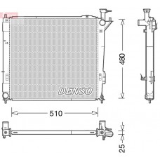 DRM41015 DENSO Радіатор охолодження двигуна