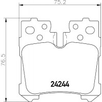 MDB2760 MINTEX Комплект гальмівних колодок дисковий гальм