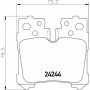 8DB 355 006-651 HELLA Комплект гальмівних колодок, дискове гальмо