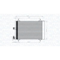 350203839000 MAGNETI MARELLI Конденсатор кондиціонера