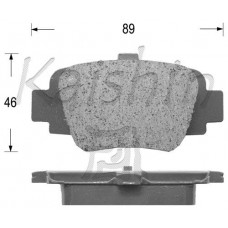 FK1210 KAISHIN Комплект гальмівних колодок дисковий гальм
