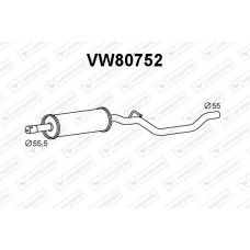 VW80752 VENEPORTE Предглушник вихлопних газів
