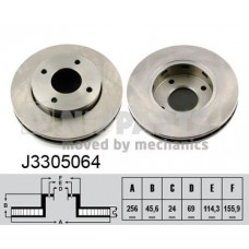 J3305064 NIPPARTS Гальмівний диск