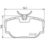 8DB 355 009-541 HELLA PAGID Комплект гальмівних колодок дисковий гальм