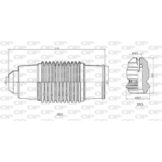 DCK5032.04 OPEN PARTS Пилозахисний комплект амортизатор