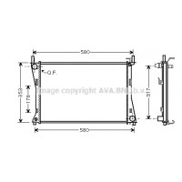 FDA2325 AVA QUALITY COOLING Радіатор охолодження двигуна