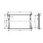 FDA2325 AVA QUALITY COOLING Радіатор охолодження двигуна