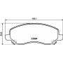 8DB355014131 HELLA ASAM MITSUBISHI Тормозные колодки передн.Galant VI,Lancer 03-,Space Runner,Chrysler