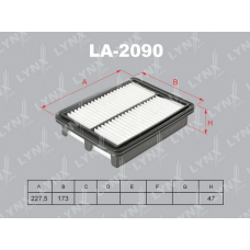 Повітряний фільтр LYNXauto LA-2090