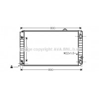 AIA2099 AVA QUALITY COOLING Радіатор охолодження двигуна