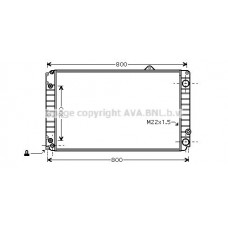 AIA2099 AVA QUALITY COOLING Радіатор охолодження двигуна