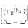 PP-0918AF JAPANPARTS КомплеК т гальмівних колодок, дискове гальмо