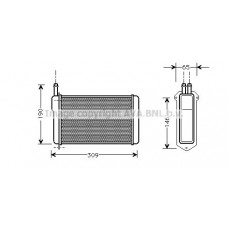 LA6009 AVA QUALITY COOLING Теплообмінник обігрів салону