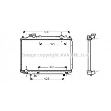 MZ2171 AVA QUALITY COOLING Радіатор охолодження двигуна
