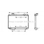 MZ2171 AVA QUALITY COOLING Радіатор охолодження двигуна