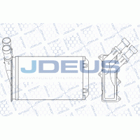 M-2070730 JDEUS Теплообмінник обігрів салону