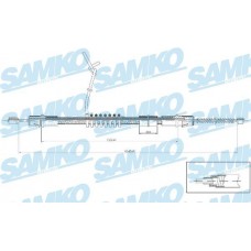 C0287B SAMKO Тросик, cтояночный тормоз