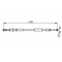 1 987 482 026 BOSCH Тросик, cтояночный тормоз