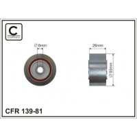 139-81 CAFFARO Паразитный / ведущий ролик, Поліклиновий ремінь