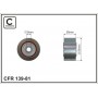 139-81 CAFFARO Паразитный / ведущий ролик, Поліклиновий ремінь