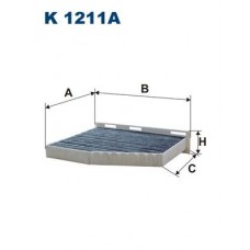 Фільтр повітря у внутрішньому просторі FILTRON K 1211A