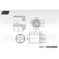 72934004 MAXTECH Поршень корпус скоби гальма