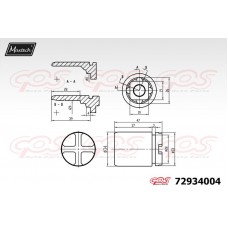 72934004 MAXTECH Поршень корпус скоби гальма
