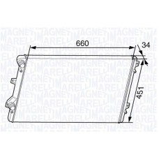 350213144300 MAGNETI MARELLI Радіатор охолодження двигуна