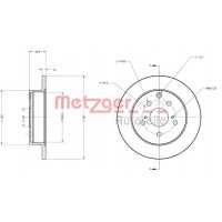 6110394 METZGER Гальмівний диск