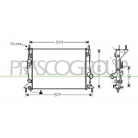 FD424R006 PRASCO Радіатор охолодження двигуна