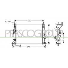 FD424R006 PRASCO Радіатор охолодження двигуна
