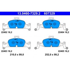 13.0460-7329.2 ATE Комплект гальмівних колодок дисковий гальм
