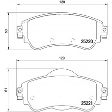 FK20116 KAISHIN Комплект гальмівних колодок дисковий гальм