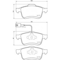 P 23 130 BREMBO Комплект гальмівних колодок дисковий гальм