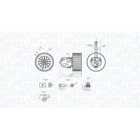 069412365010 MAGNETI MARELLI Вентилятор салону