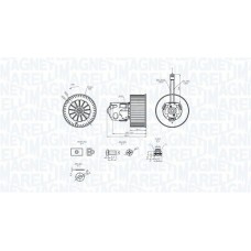 069412365010 MAGNETI MARELLI Вентилятор салону