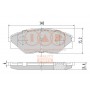 704-17162 IAP QUALITY PARTS Комплект гальмівних колодок дисковий гальм